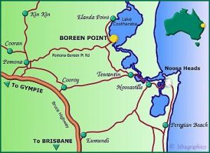 Map of the Noosa Everglades