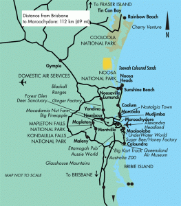 map of the sunshine coast